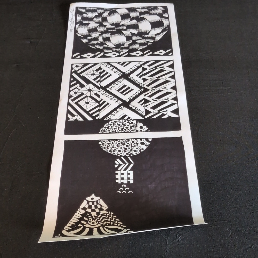 Abstract Black and White Art Print